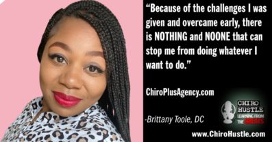 Homelessness to Doctorhood with Dr Brittany Toole DC - Chiro Hustle Podcast 246