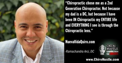 Cree una cultura CON la quiropráctica con el Dr. Ramachandra Arci DC - Podcast 301 de Chiro Hustle
