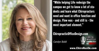 Aprenda sobre el diseño y la estética de la oficina quiropráctica con Carolyn Boldt - Chiro Hustle Podcast 316