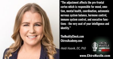 The Future of Chiropractic Through Research with Dr Heidi Haavik DC - Chiro Hustle Podcast 345
